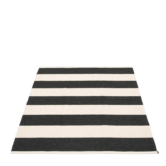 70x225cm BOB RUG- BLACK/VANILLA
