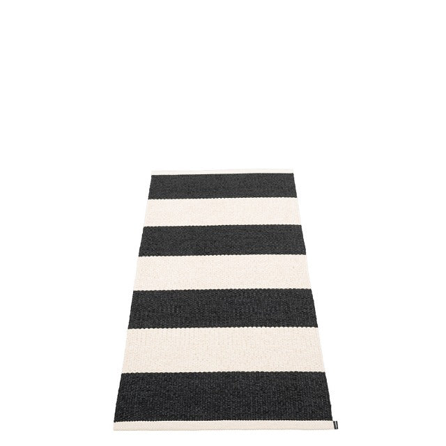 70x225cm BOB RUG- BLACK/VANILLA