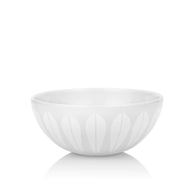 Lotus I Bowl -21cm Trends Ceramic bowl White with white pattern