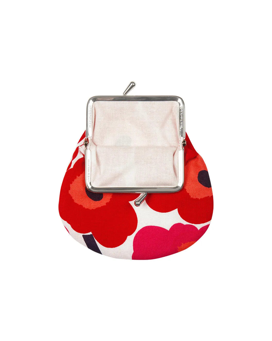 Pieni Kukkaro Mini Unikko Purse coin white red