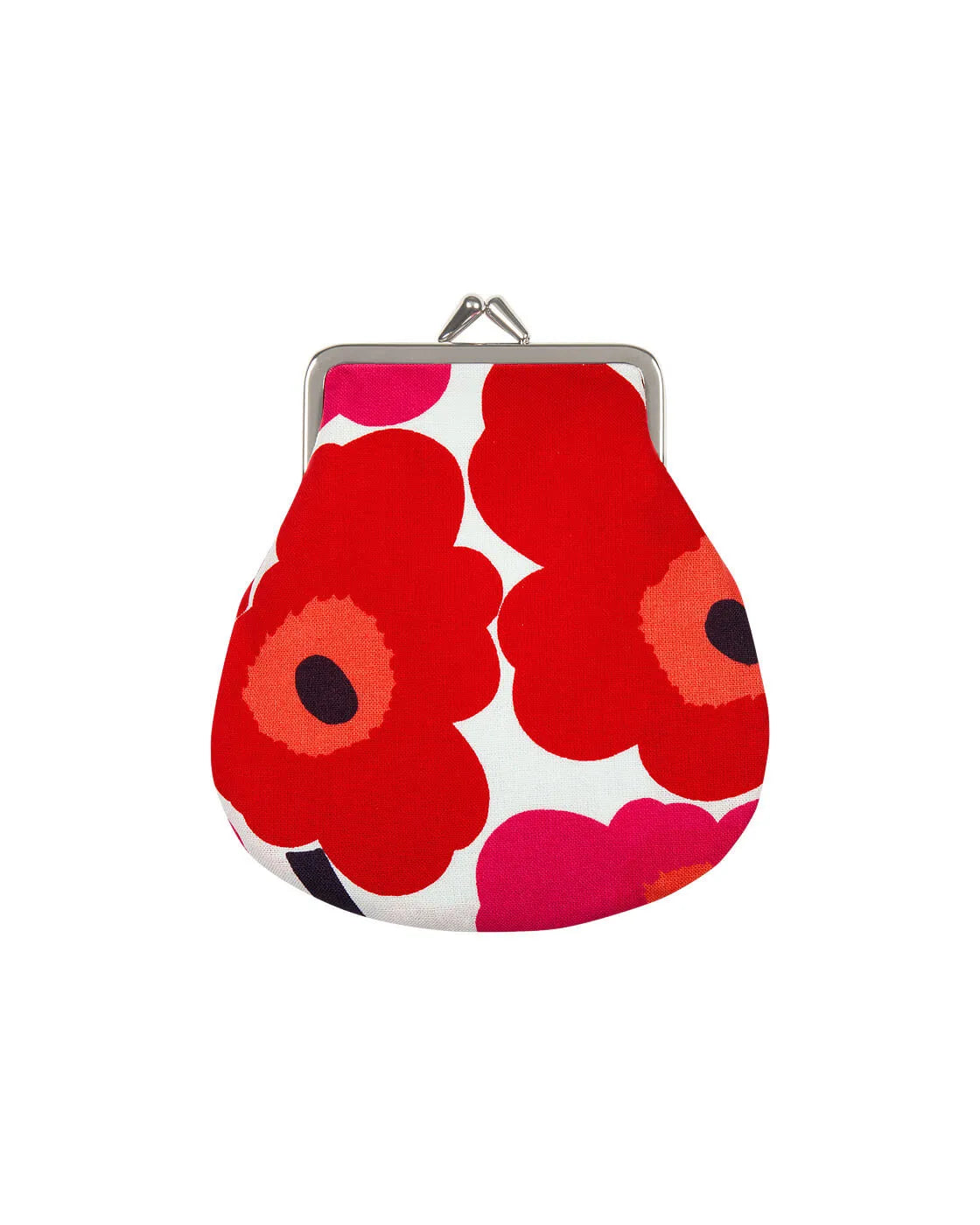 Pieni Kukkaro Mini Unikko Purse coin white red