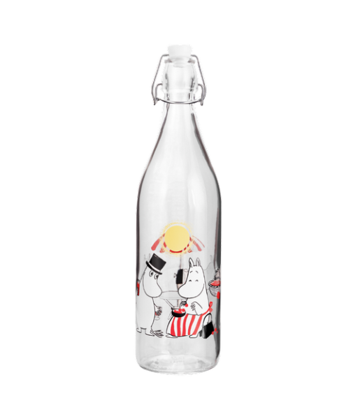 Moomin glass bottle Summertime 1L