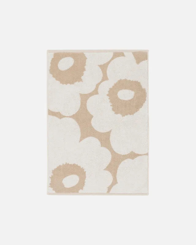 Unikko hand towel 50 x 70 cm beige white