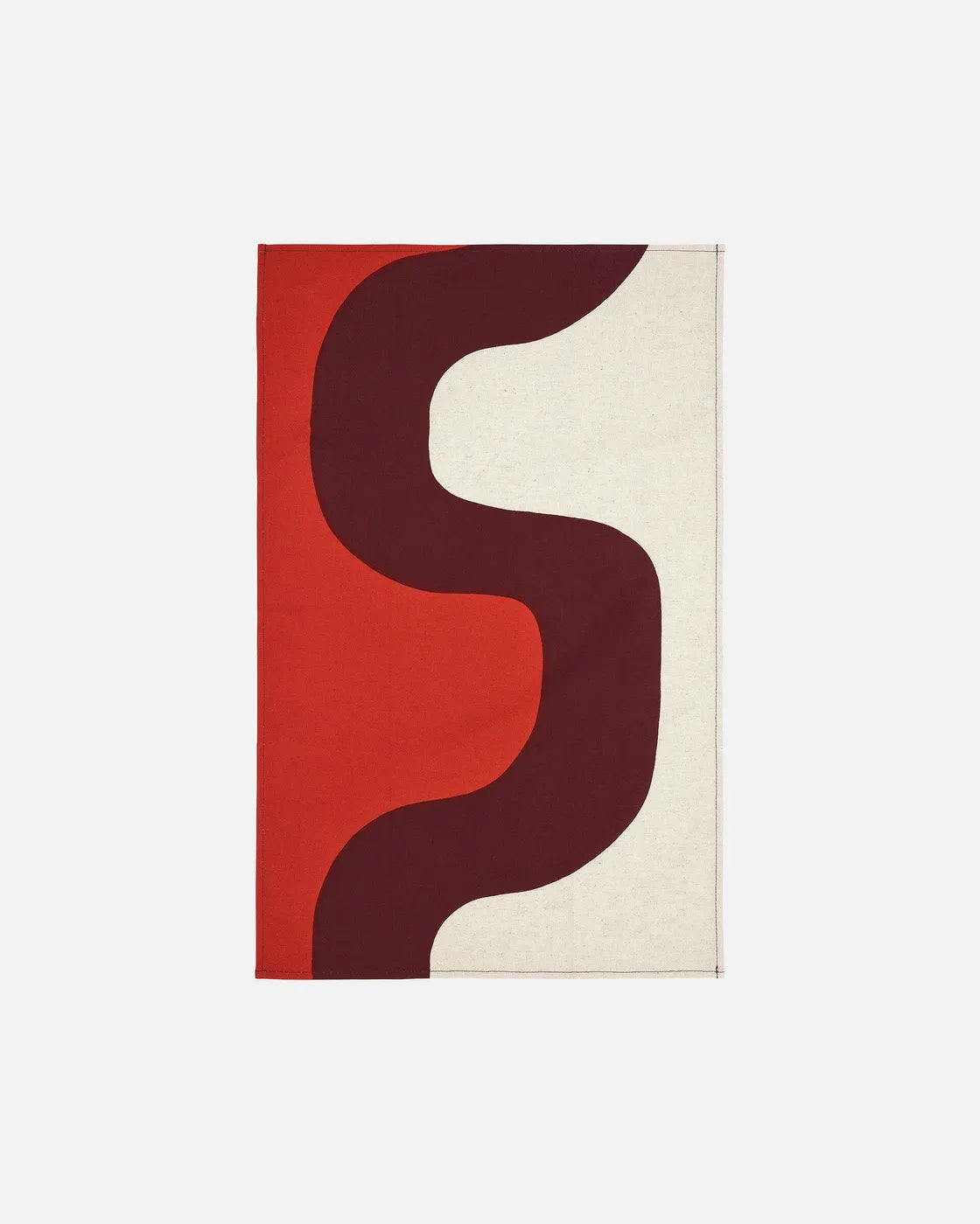 Seireeni Tea Towel 47 X 70 Cm linen burgurdy red