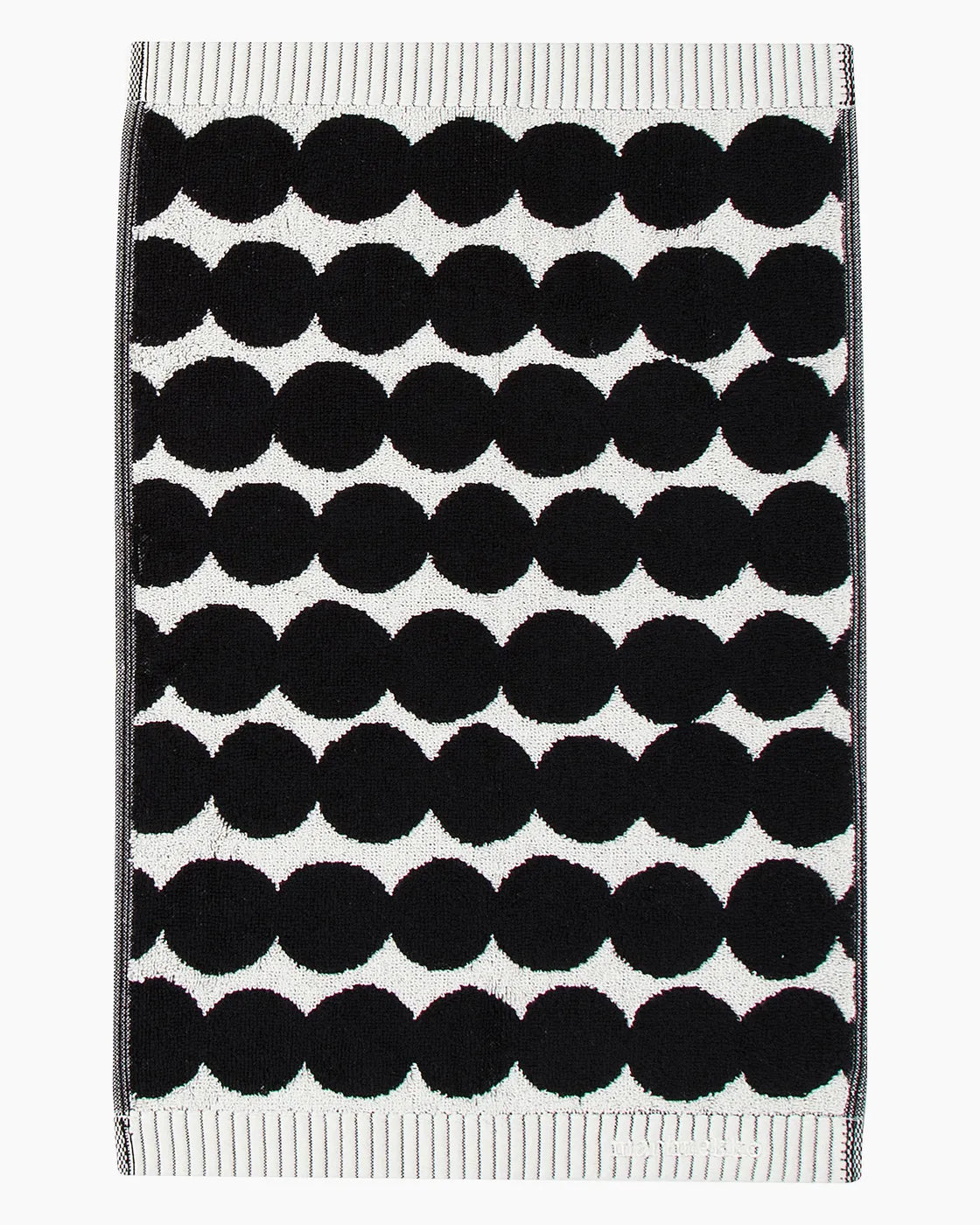 Räsymatto guest towel 30x50 cm white, black