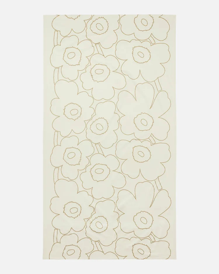 Piirto Unikko Pöytäliina 135x250 Cm table cloth linen gold