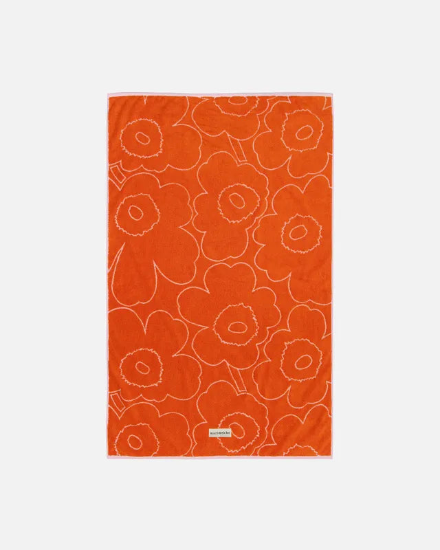 Piirto Unikko Kylpypyyhe 100x160 Cm towel burnt orange , pink