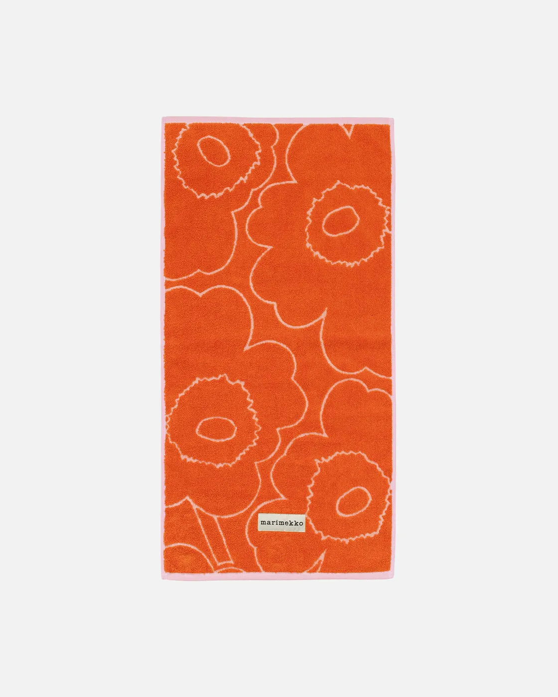 Piirto Unikko Käsipyyhe 50x100 Cm towel burnt orange, pink