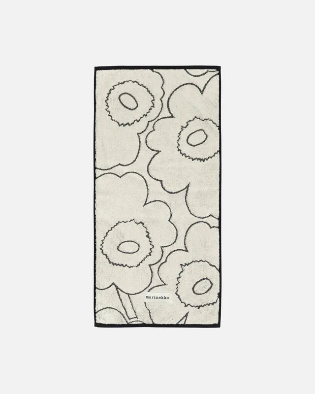 Piirto Unikko Käsipyyhe 50x100 Cm towel ivory, black