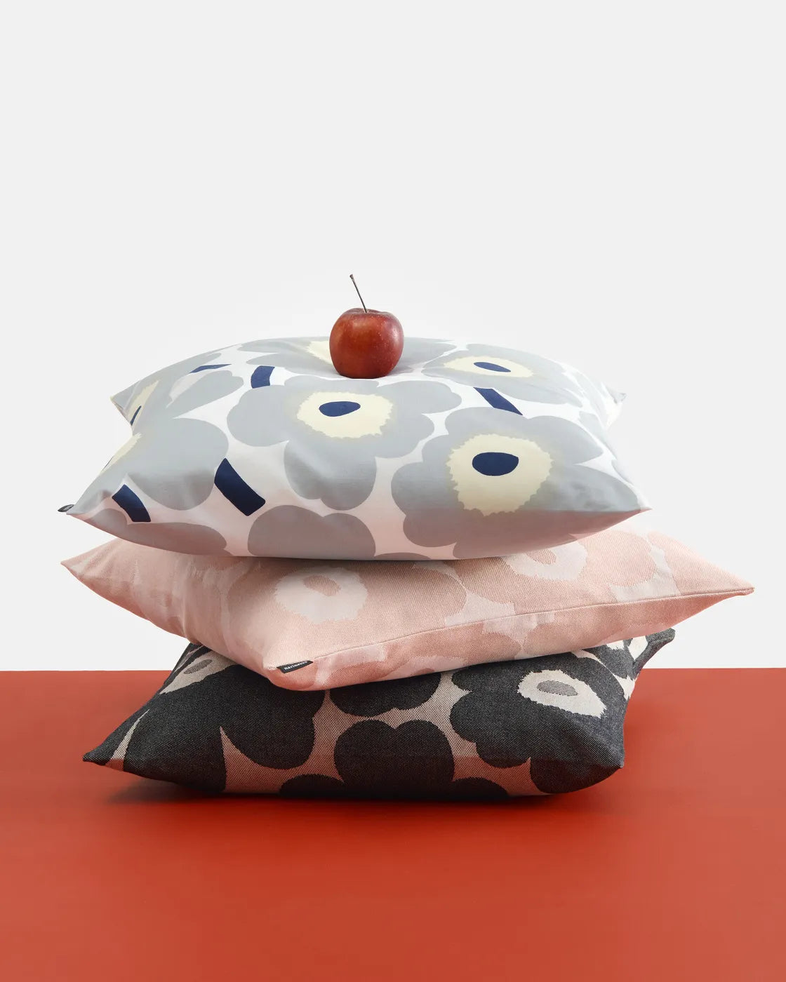 Pieni Unikko cushion cover 47x47 cm pillow off white charcoal sand