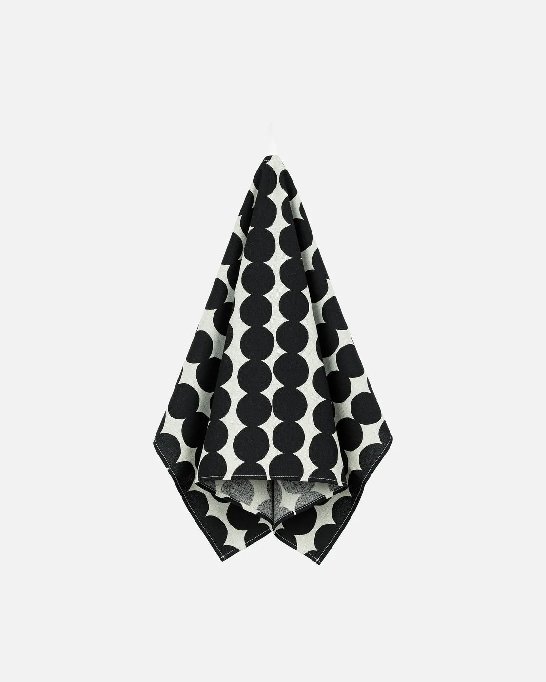 Räsymatto tea towel cotton black