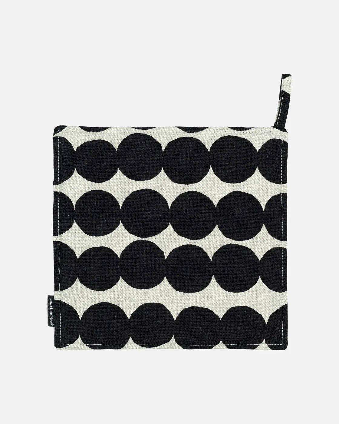 Räsymatto/pot holder cotton, black