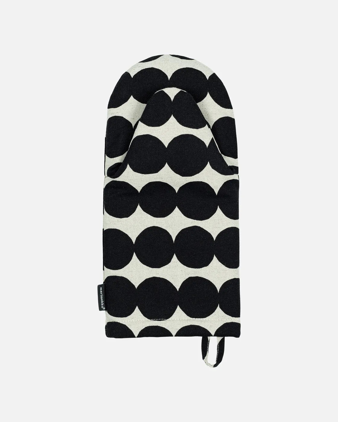 Räsymatto oven mitten cotton black
