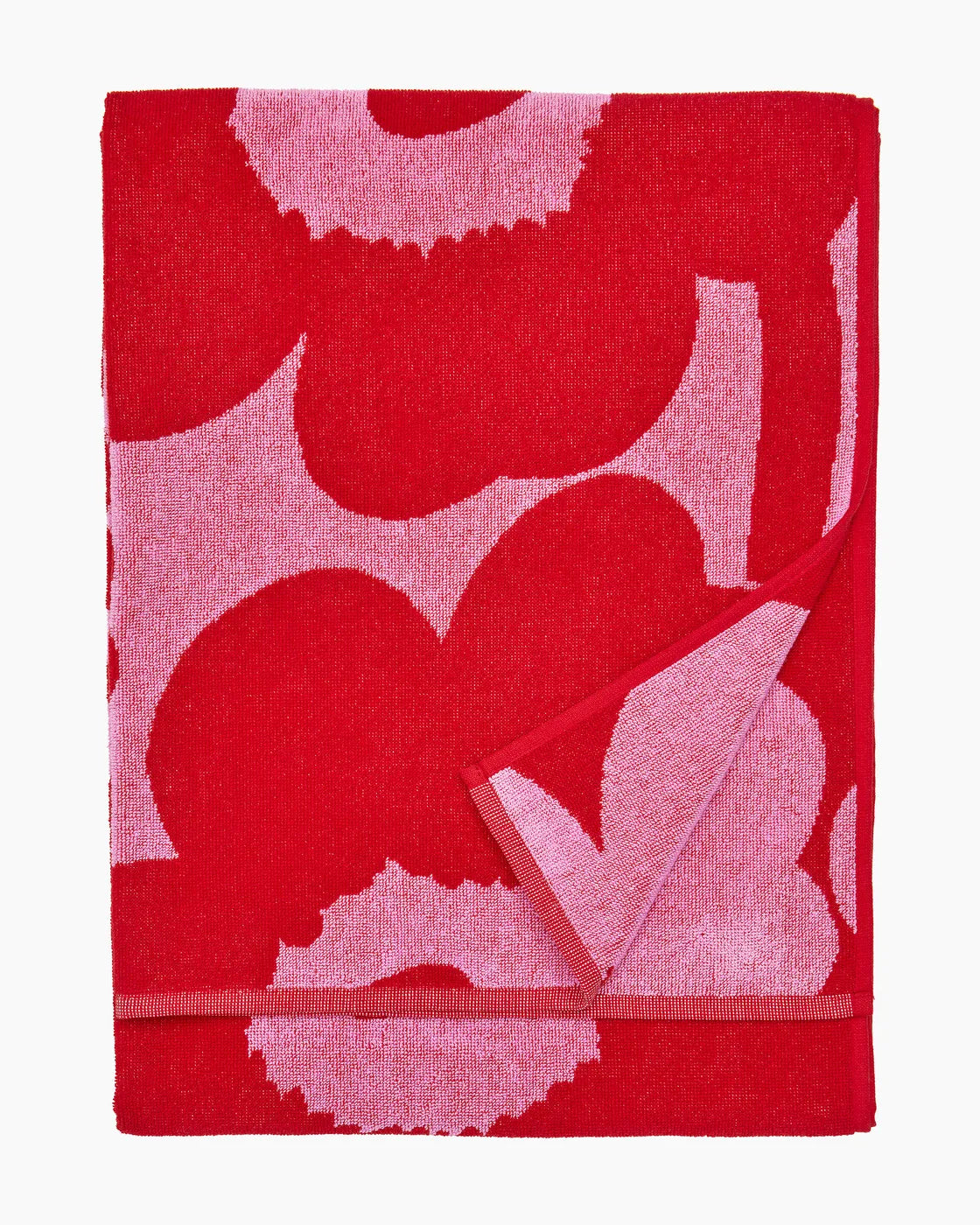 Unikko Bath towel 70x150 cm pink red
