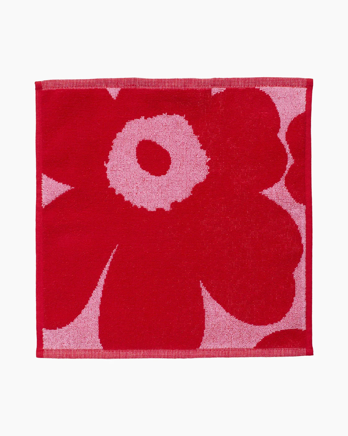 Unikko mini towel 30x30 cm red, pink