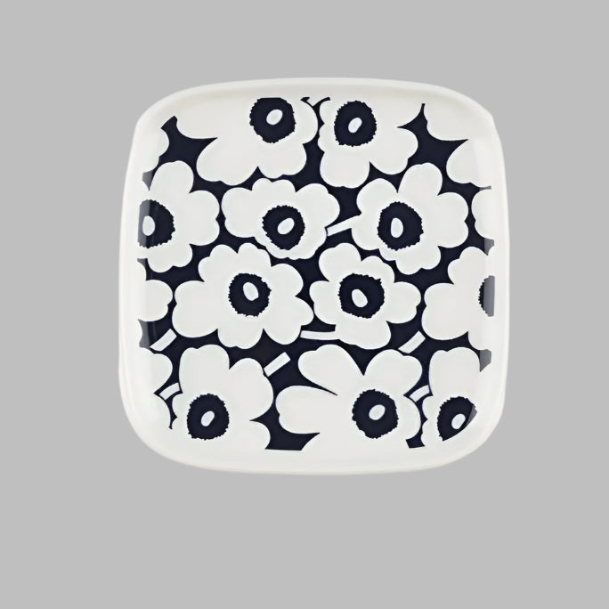 Oiva / Pikkuinen Unikko Astiasetti plate dark blue white