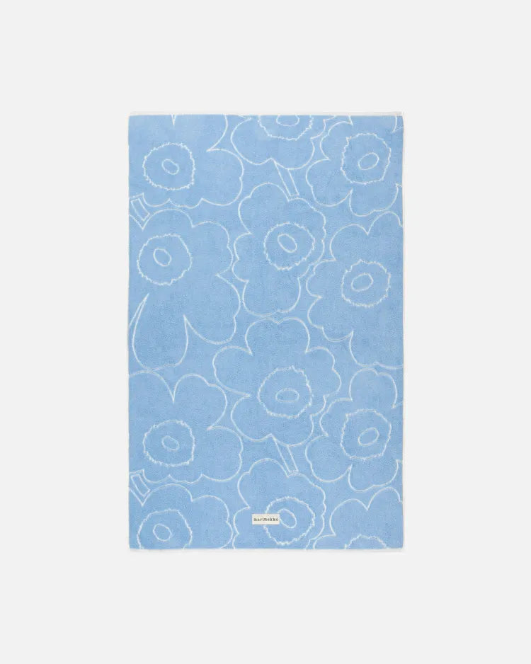 Piirto Unikko Bath Towel 100x160 Cm light blue off white