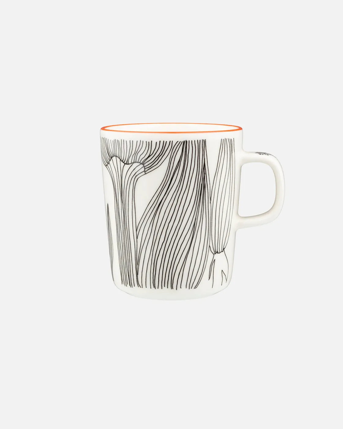 Oiva / Kukat puhkeavat Mug 2,5 Dl white black orange