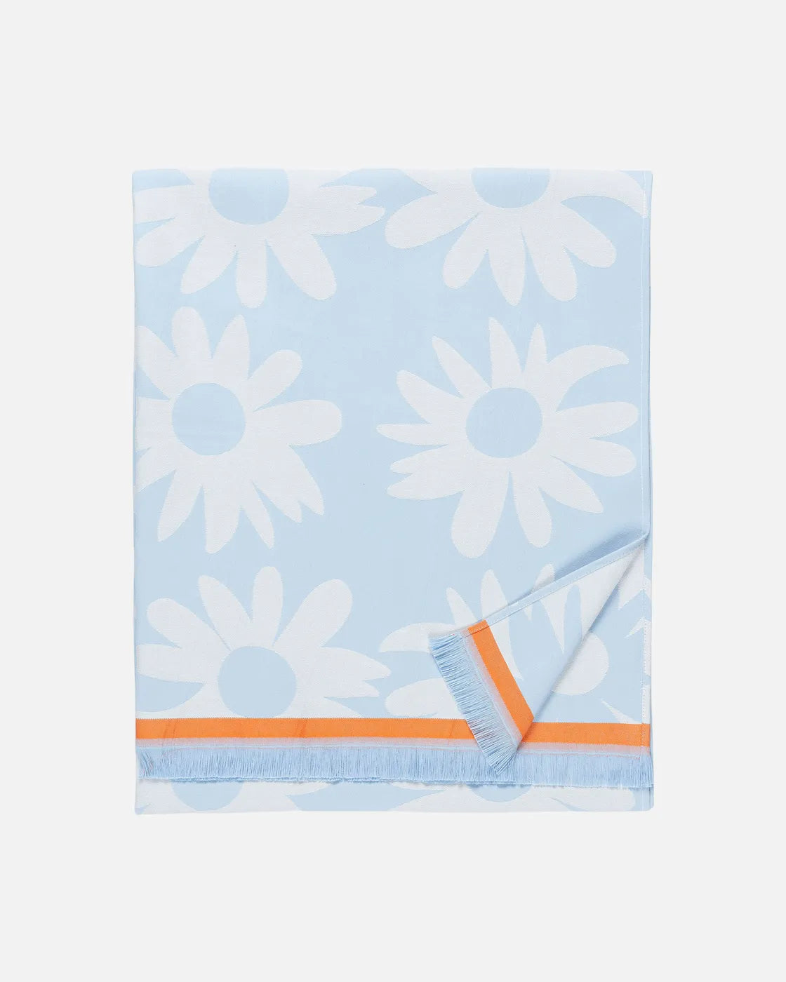 Rakastaa ei rakasta Hamam Bath Towel 100x180 Cm light blue off white orange