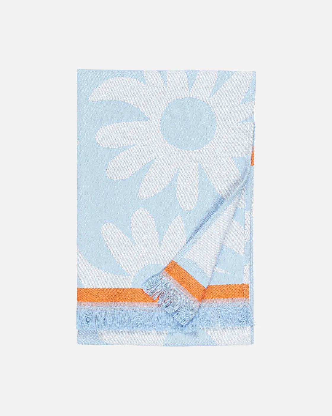 Rakastaa ei rakasta Hamam Hand Towel 50x100 Cm light blue off white orange
