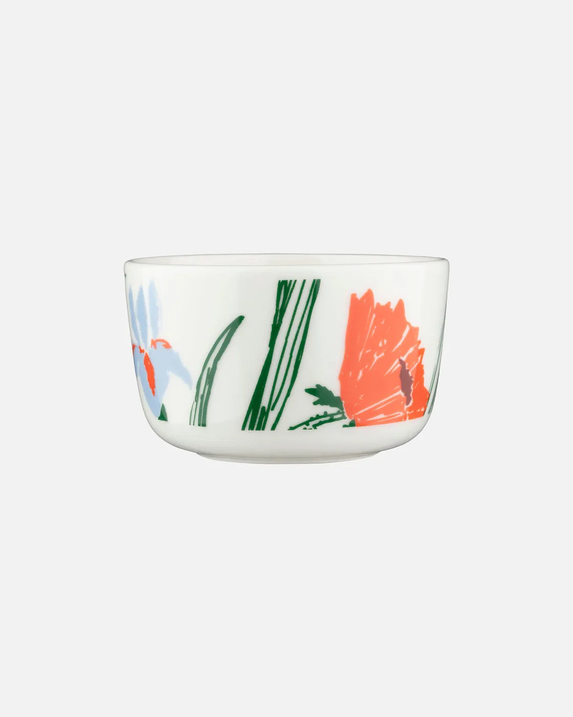 Oiva / Puutarhakutsut Bowl 2,5 D white green orange