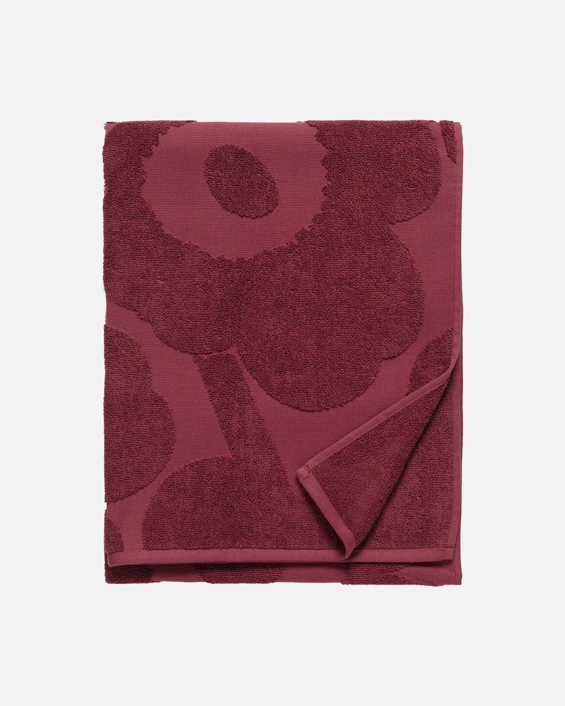 Unikko solid bath towel 70x150 cm burgundy