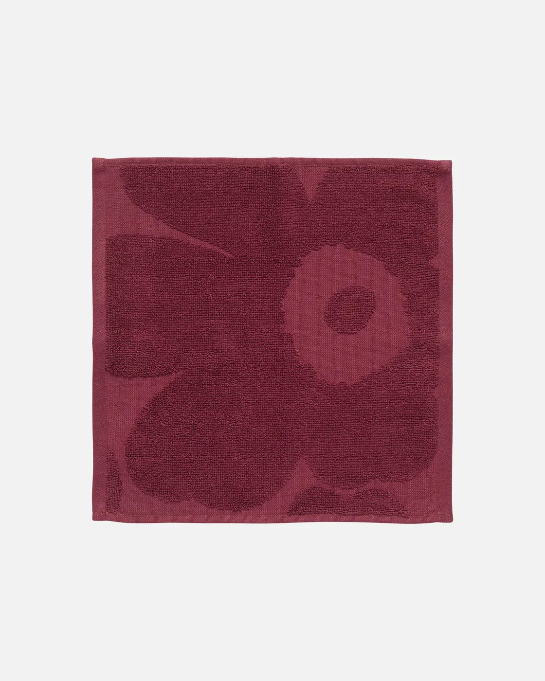 Unikko solid mini towel 32x32 cm burgundy