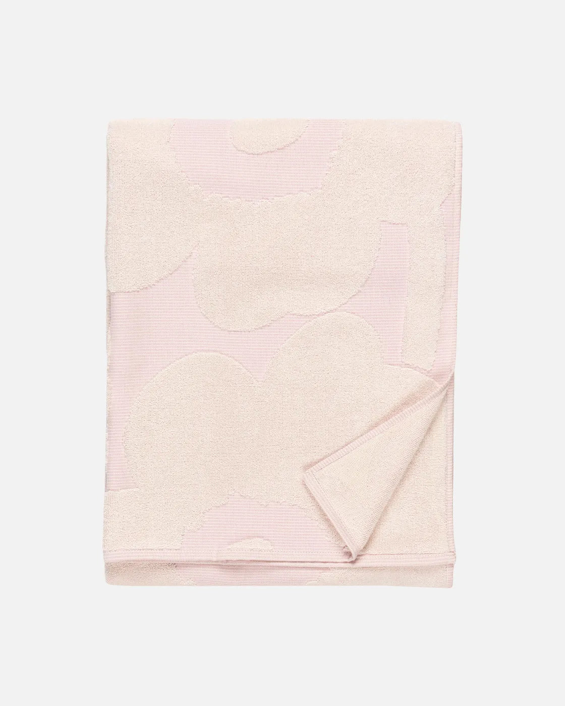Unikko Bath Towel 70x150 Cm white light pink