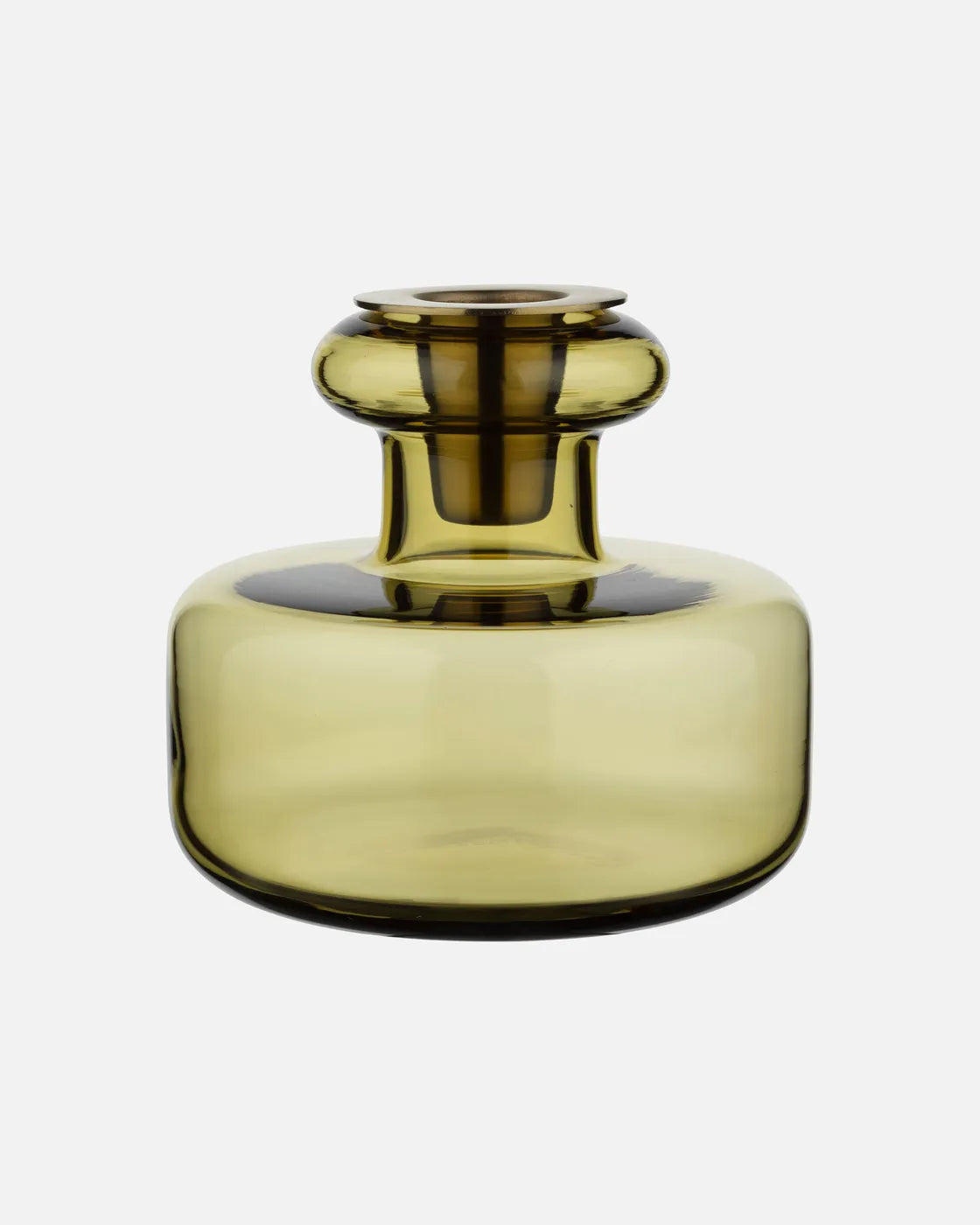 Puteli Candle holder green umber