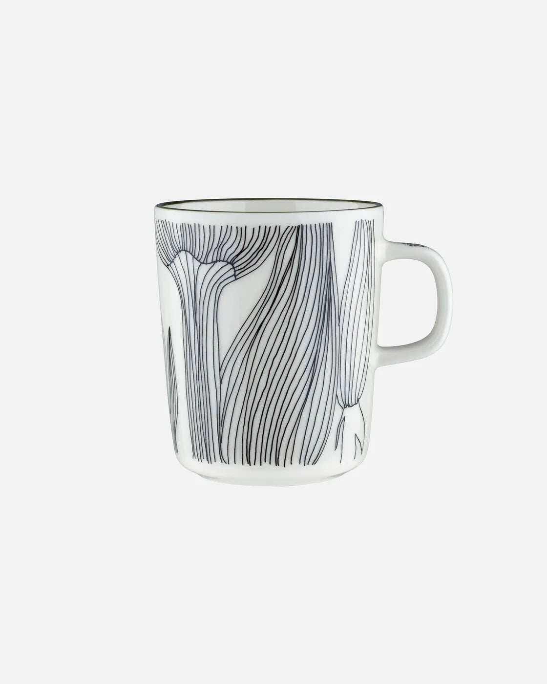 Oiva / Kukat Puhkeavat Mug 2,5 dl white forest green black