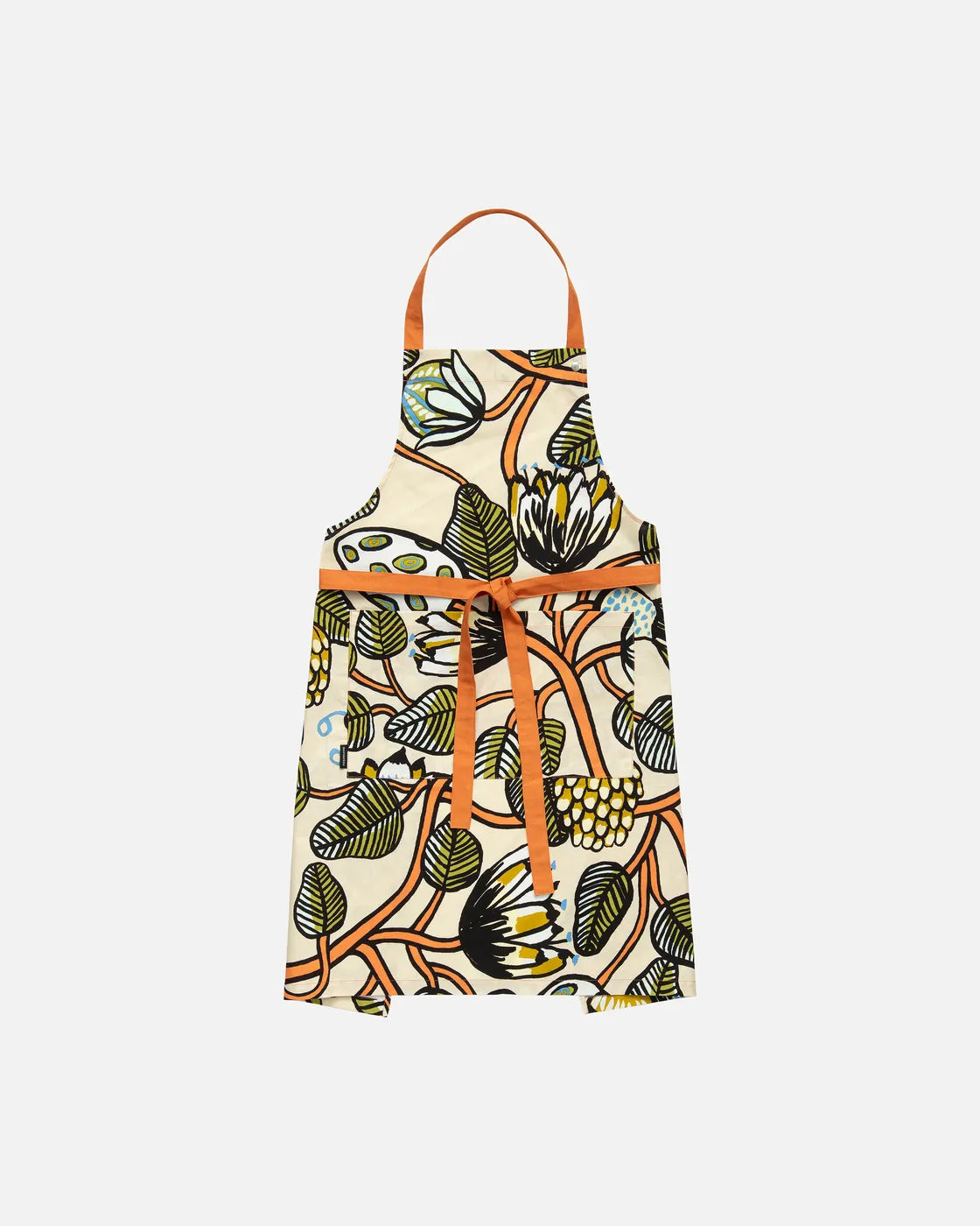 Tiara apron sand warm orange green