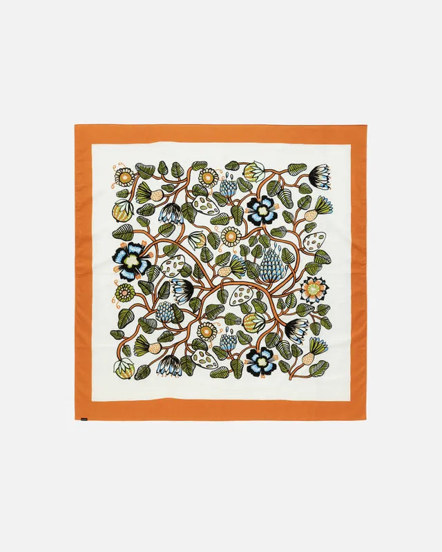 Tiara Table cloth 140x140 cm sand warm orange green