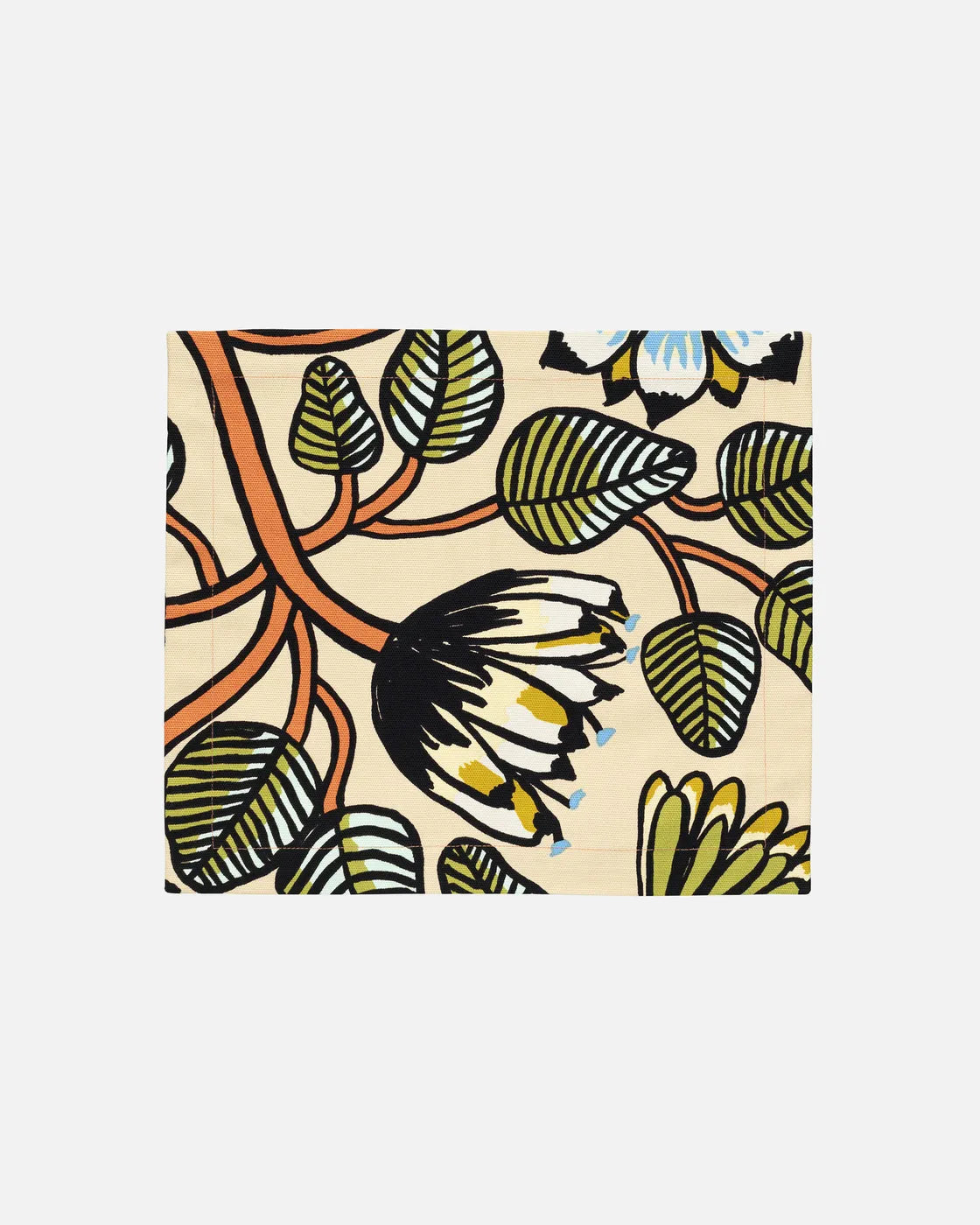 Tiara placemat 35x40 cm Sand warm orange green