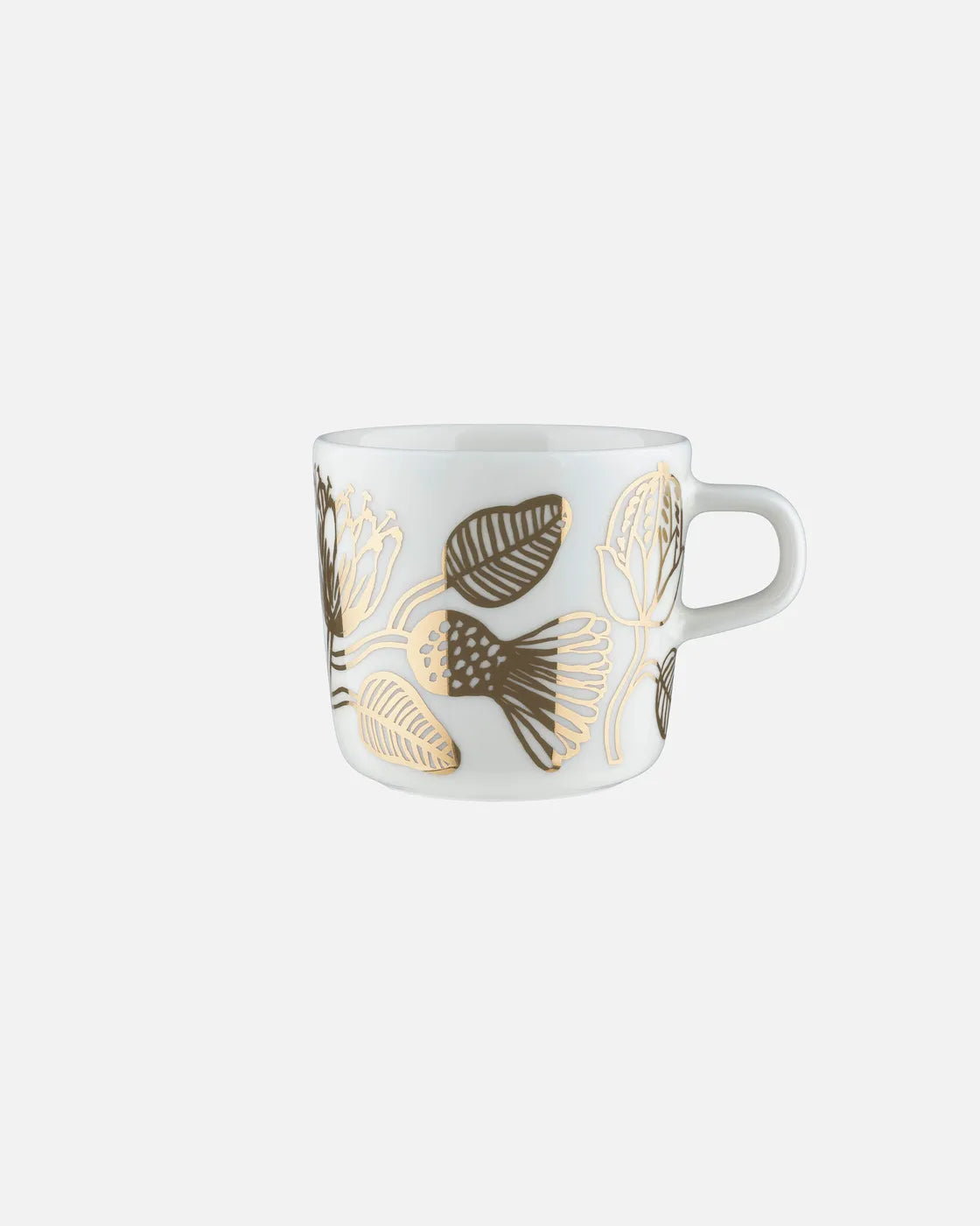Oiva / Tiara coffee cup 2 dl white gold