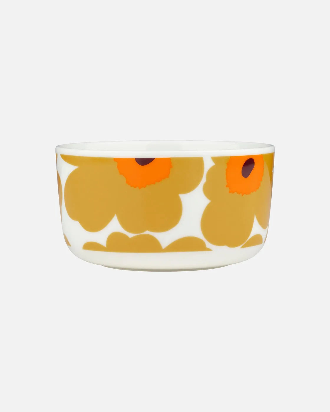 Oiva / Unikko Bowl 5 dl white caramel warm orange