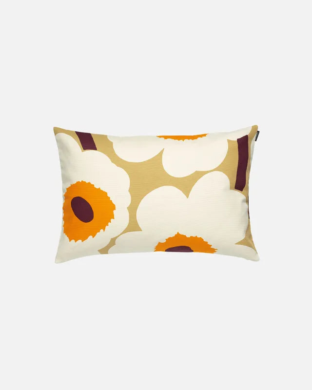 Unikko cushion cover 40x60 cm carmel cream warm orange