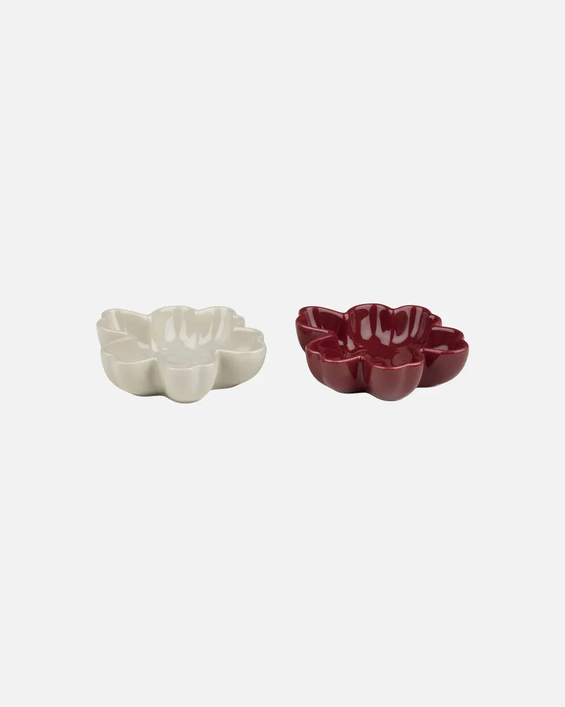 Unikko Bowl 11 cm / 2 pcs burgundy stoneware