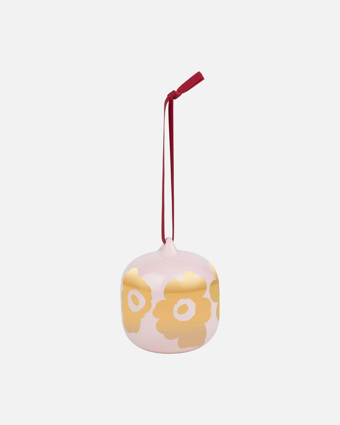 Unikko collectible ornament pink gold