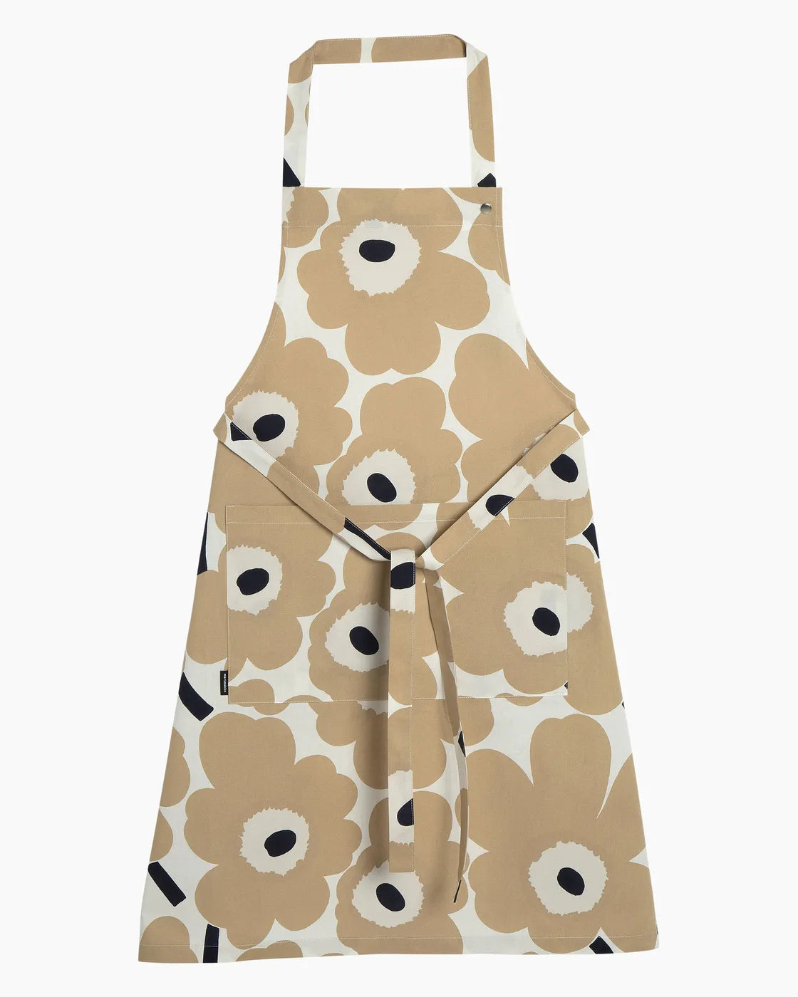 Pieni Unikko Apron white beige dark blue