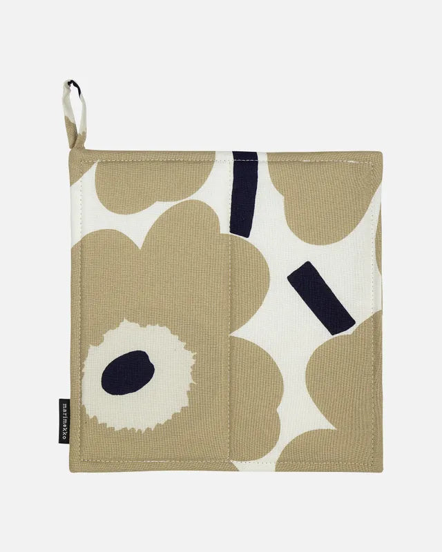 Pieni Unikko Pot holder white beige dark blue