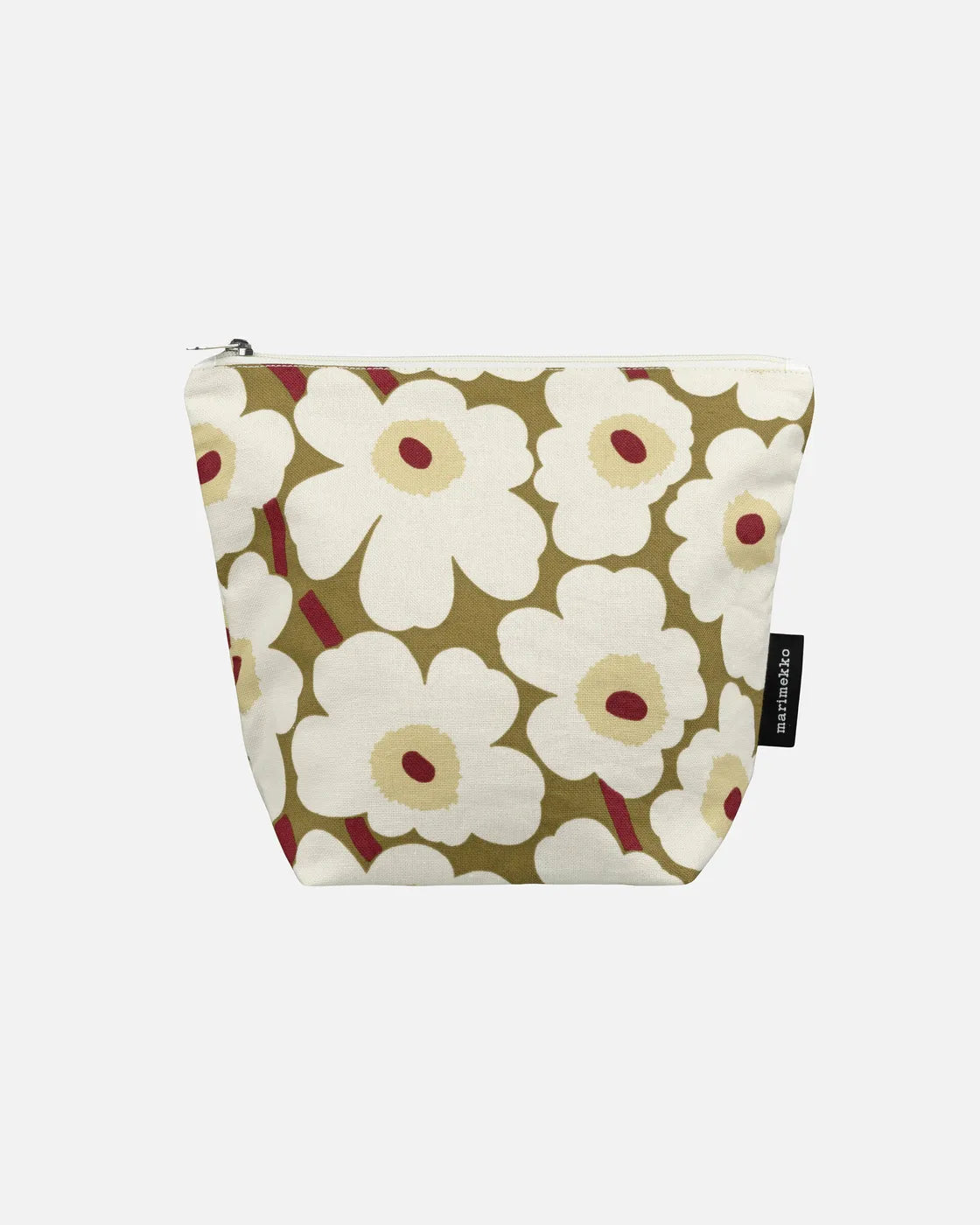 Mini Unikko Kaje cosmetic bag green umber cream