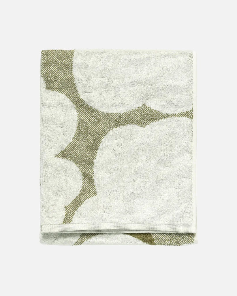 Unikko Hand towel 50x70 cm green umber cream