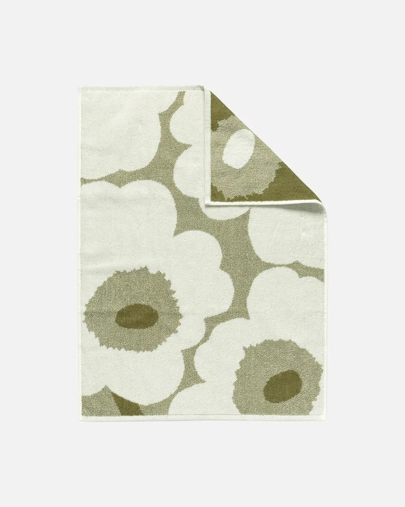 Unikko Hand towel 50x70 cm green umber cream