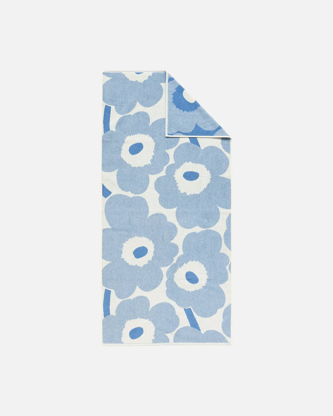 Unikko bath towel 70x150 cm Cream sky blue