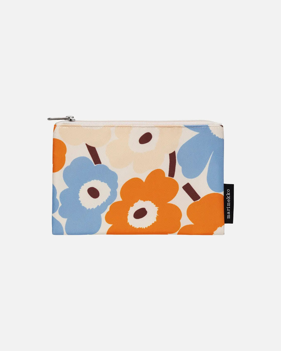 Kaika Mini Unikko cosmetic bag off white, saffron, sky blue