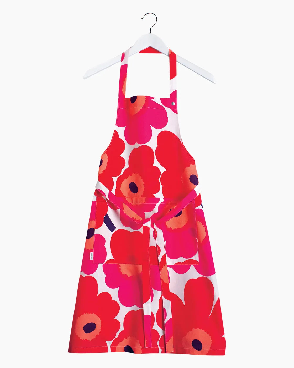Pieni Unikko Apron white red