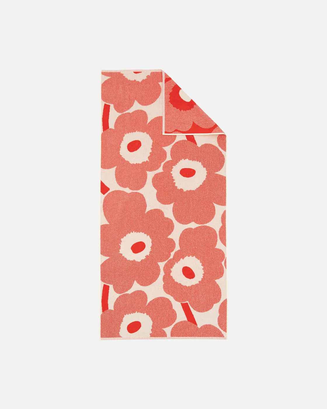 Unikko Bath towel 70x150 cm off-white orange red