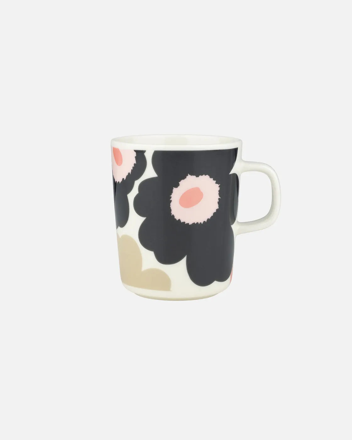 Oiva / Unikko Mug 2,5 dl off white pink sand charcoal
