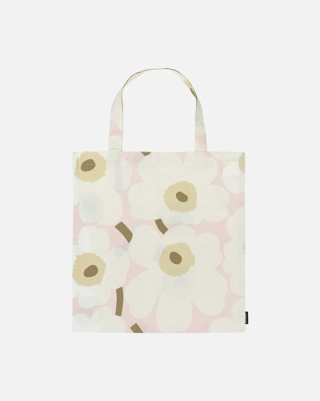 Pieni Unikko Bag tote 43x44 cm pink off white sand