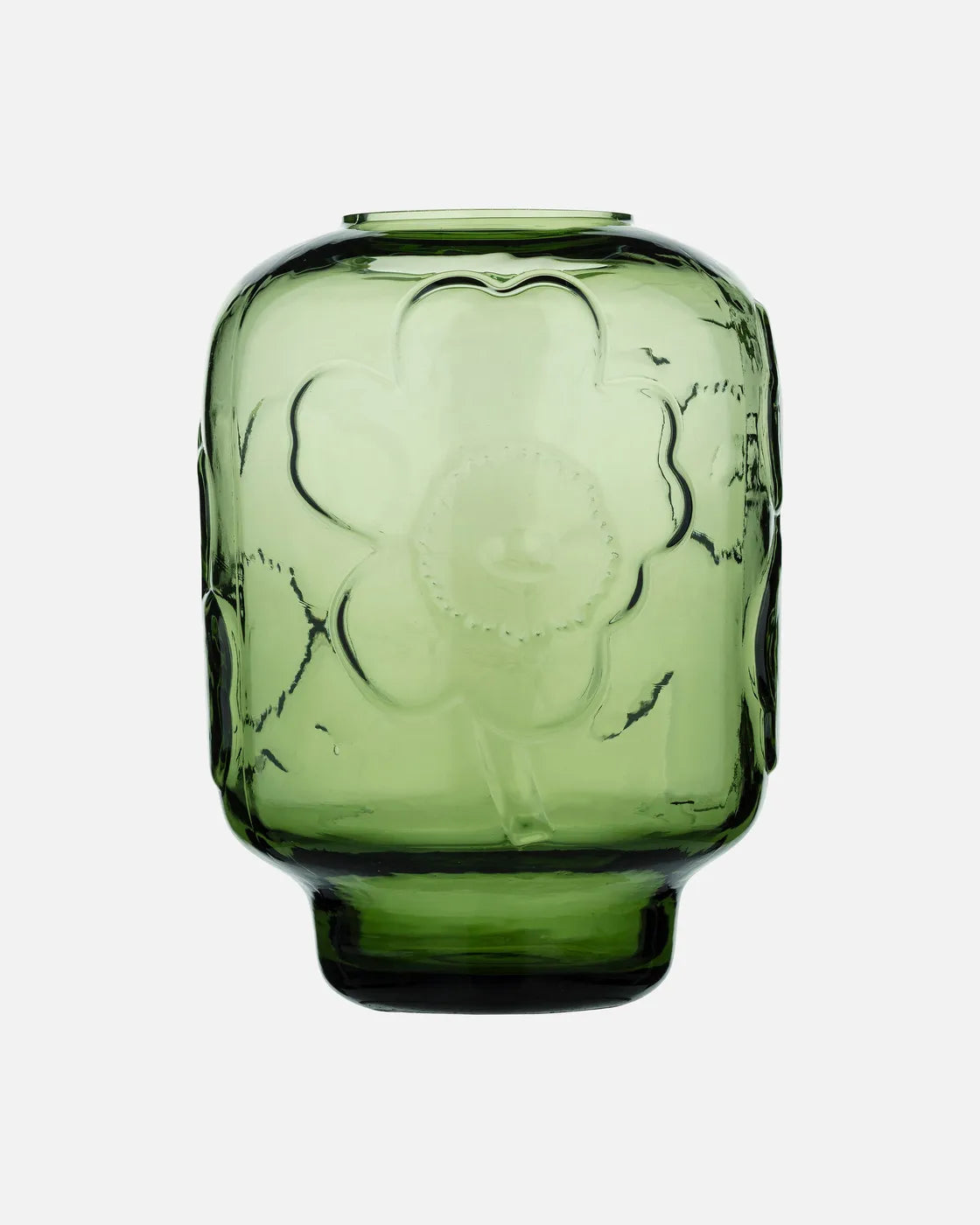 Unikko Vase Glass Olive